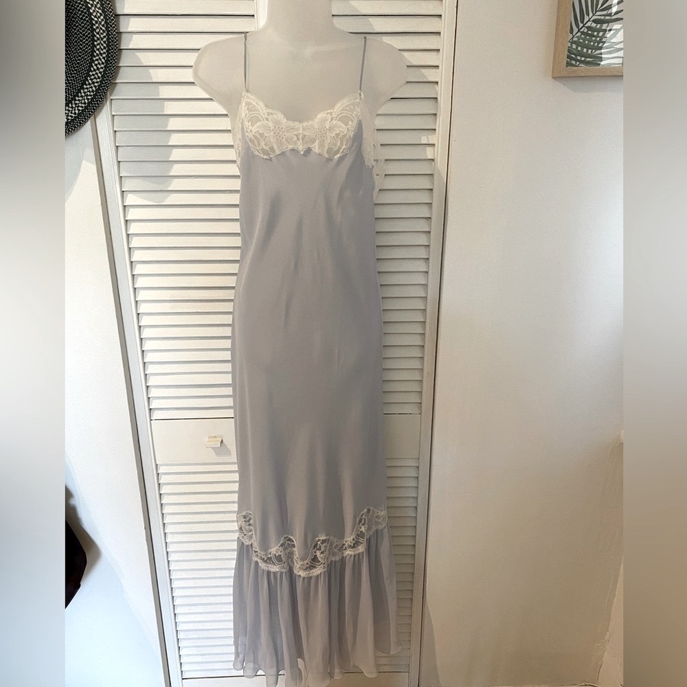 Elegant Light blue Lace Chemise